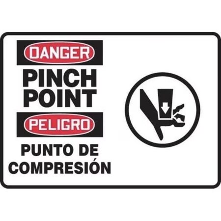 Accuform BILINGUAL OSHA DANGER SAFETY SIGN SBMEQT103XT SBMEQT103XT